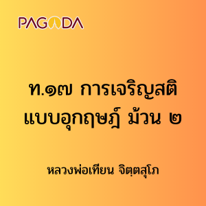 ท017B_ท๑๗ การเจริญสติแบบอุกฤษฎ์ ม้วน ๒ รูปภาพ 1