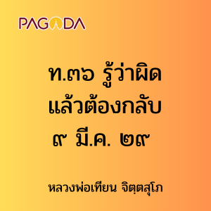 ท.๓๖ รู้ว่าผิดแล้วต้องกลับ ๙ มี.ค. ๒๙ รูปภาพ 1