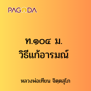 ท.๑๐๔ ม. วิธีแก้อารมณ์ รูปภาพ 1