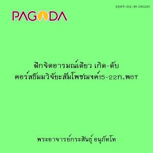 25670216_0620_ฝึกจิตอารมณ์เดียว เกิด-ดับ คอร์สธัมมวิจัยะสัมโ ... รูปภาพ 1