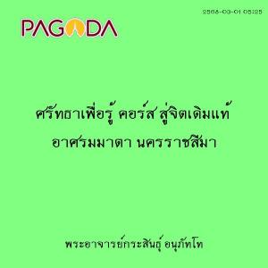 25680301_0525_ศรัทธาเพื่อรู้ คอร์ส สู่จิตเดิมแท้ อาศรมมาตา น ... รูปภาพ 1