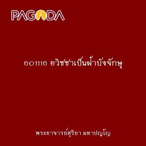 601116 อวิชชาเป็นฝ้าบังจักษุ รูปภาพ 1