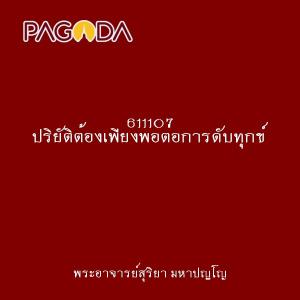 611107 เพียรเผากิเลสออกไปจนไร้ความยึดมั่น รูปภาพ 1