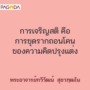 การเจริญสติ คือการขุดรากถอนโคนของความคิดปรุงแต่ง รูปภาพ 1