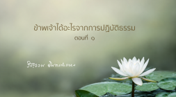 ข้าพเจ้าได้อะไรจากการปฏิบัติธรรม (ตอนที่ ๑) รูปภาพ 1