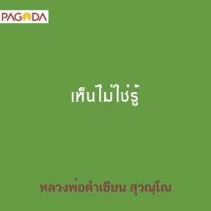 เห็นไม่ใช่รู้ รูปภาพ 1